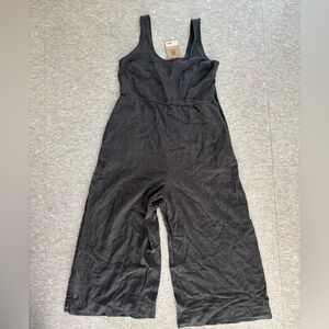 Patagonia washed black hemp blend romper jumpsuit S NWT